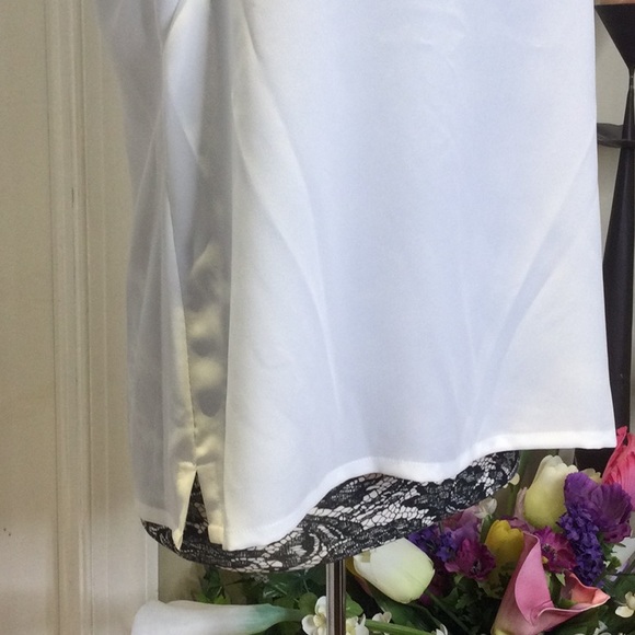 EUC Anne Klein White Suit Sheath Top, 14 - Picture 2 of 8